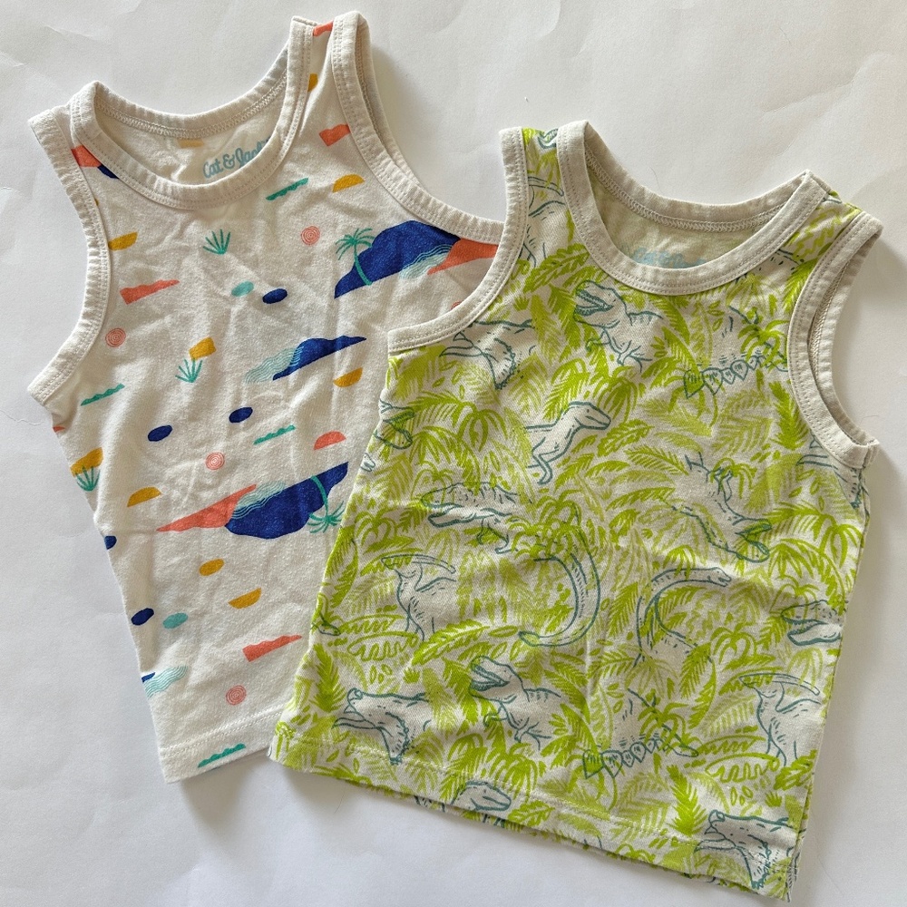 Cat & Jack Baby Boy Sleeveless Tanks 12M